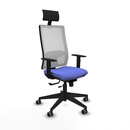 Office Chair with Headrest Piqueras y Crespo 1D066G1 Light Blue