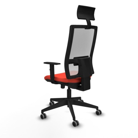 Office Chair with Headrest Piqueras y Crespo 1D066G1 Dark Orange