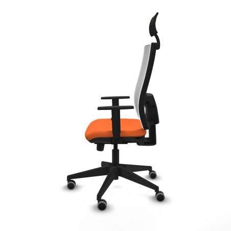Sedia Ufficio con Poggiatesta Piqueras y Crespo 1D066G1 Arancio