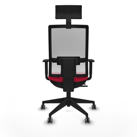 Chaise de Bureau avec Appui-tête Piqueras y Crespo 1D066G1 Rouge