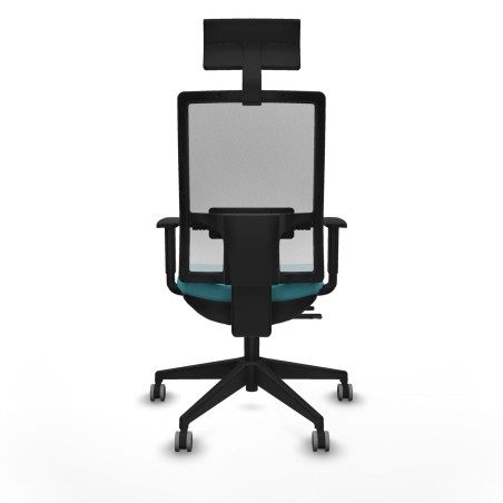Chaise de Bureau avec Appui-tête Piqueras y Crespo 1D066G1 Turquoise