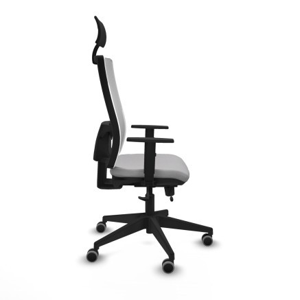 Office Chair with Headrest Piqueras y Crespo 1D066G1 Light grey 2