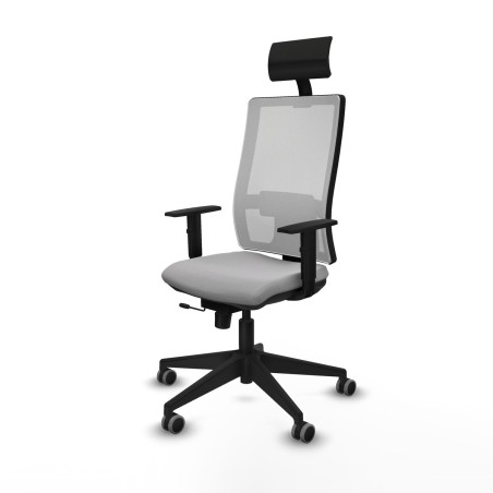 Sedia Ufficio con Poggiatesta Piqueras y Crespo 1D066G1 Grigio chiaro
