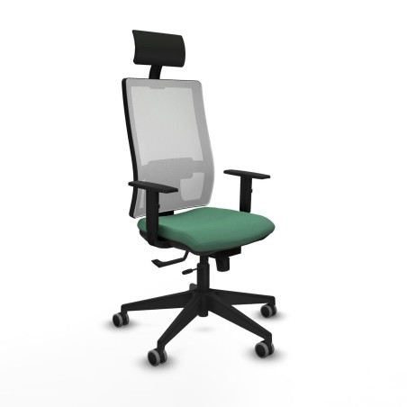 Sedia Ufficio con Poggiatesta Piqueras y Crespo 1D066G1 Verde Smeraldo