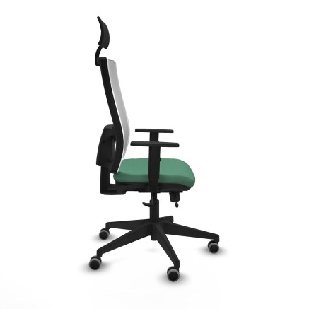 Sedia Ufficio con Poggiatesta Piqueras y Crespo 1D066G1 Verde Smeraldo 2