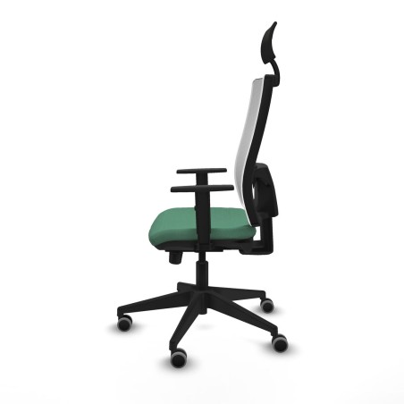 Sedia Ufficio con Poggiatesta Piqueras y Crespo 1D066G1 Verde Smeraldo