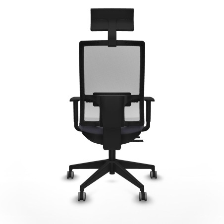Office Chair with Headrest Piqueras y Crespo 1D066G1 Dark grey