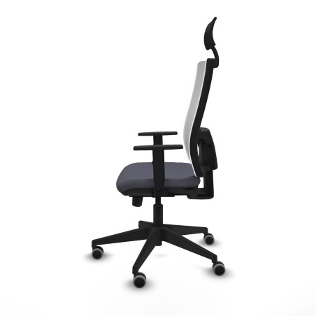 Sedia Ufficio con Poggiatesta Piqueras y Crespo 1D066G1 Grigio scuro