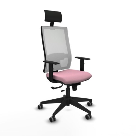 Sedia Ufficio con Poggiatesta Piqueras y Crespo 1D066G1 Rosa