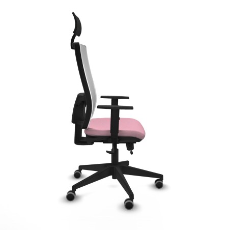 Sedia Ufficio con Poggiatesta Piqueras y Crespo 1D066G1 Rosa