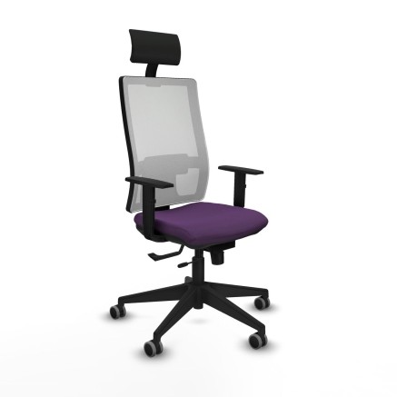 Chaise de Bureau avec Appui-tête Piqueras y Crespo 1D066G1 Violet