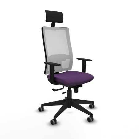 Office Chair with Headrest Piqueras y Crespo 1D066G1 Purple