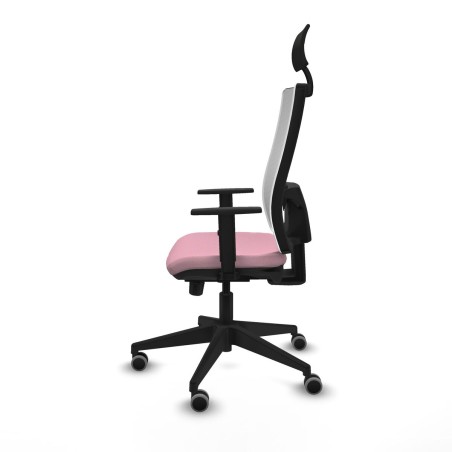Sedia Ufficio con Poggiatesta Piqueras y Crespo 1D066G1 Rosa