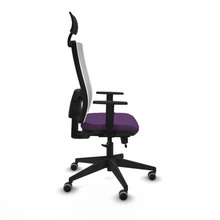 Office Chair with Headrest Piqueras y Crespo 1D066G1 Purple