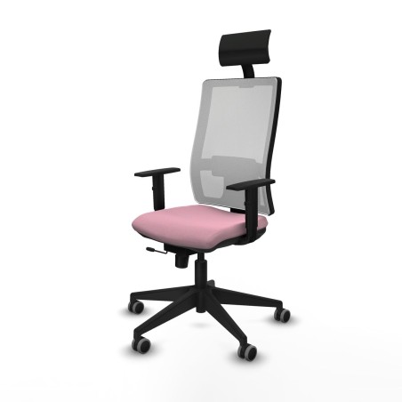 Sedia Ufficio con Poggiatesta Piqueras y Crespo 1D066G1 Rosa