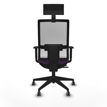 Office Chair with Headrest Piqueras y Crespo 1D066G1 Purple