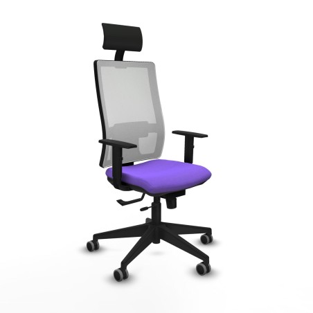 Sedia Ufficio con Poggiatesta Piqueras y Crespo 1D066G1 Lilla