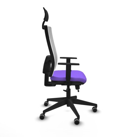 Office Chair with Headrest Piqueras y Crespo 1D066G1 Lilac 2