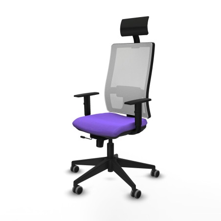 Sedia Ufficio con Poggiatesta Piqueras y Crespo 1D066G1 Lilla