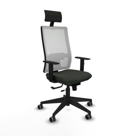 Bürostuhl mit Kopfstütze Piqueras y Crespo 1D066G1 Schwarz