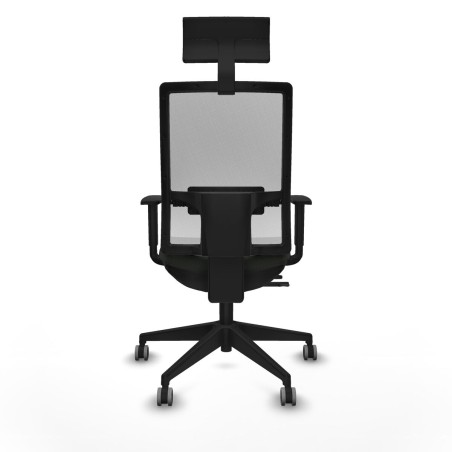 Chaise de Bureau avec Appui-tête Piqueras y Crespo 1D066G1 Noir