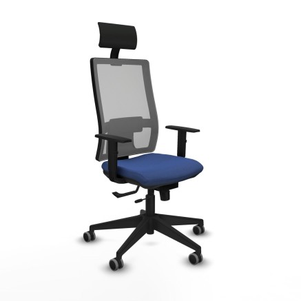 Bürostuhl mit Kopfstütze Piqueras y Crespo 1D066G1 Marineblau
