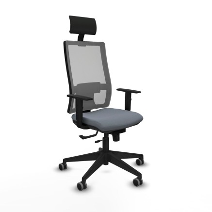 Bürostuhl mit Kopfstütze Piqueras y Crespo 1D066G1 Grau