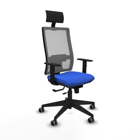 Chaise de Bureau avec Appui-tête Piqueras y Crespo 1D066G1 Bleu