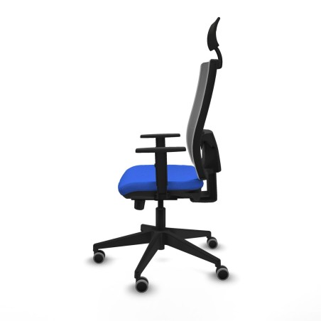 Chaise de Bureau avec Appui-tête Piqueras y Crespo 1D066G1 Bleu