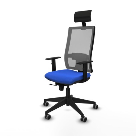 Chaise de Bureau avec Appui-tête Piqueras y Crespo 1D066G1 Bleu
