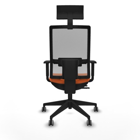 Chaise de Bureau avec Appui-tête Piqueras y Crespo 1D066G1 Orange