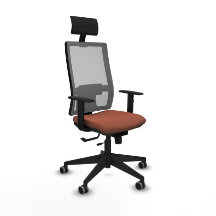 Office Chair with Headrest Piqueras y Crespo 1D066G1 Brown