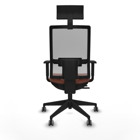 Office Chair with Headrest Piqueras y Crespo 1D066G1 Brown