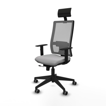 Chaise de Bureau avec Appui-tête Piqueras y Crespo 1D066G1 Gris clair