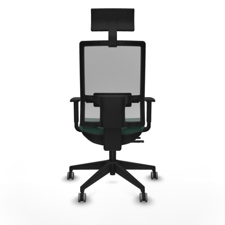 Office Chair with Headrest Piqueras y Crespo 1D066G1 Green
