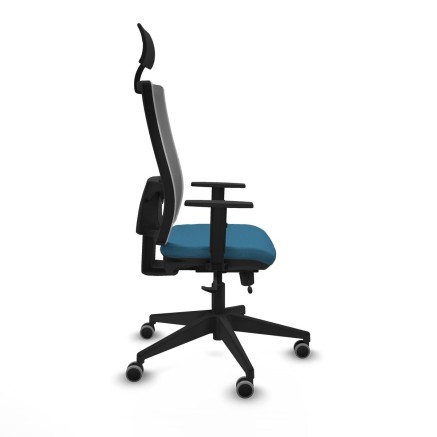 Office Chair with Headrest Piqueras y Crespo 1D066G1 Petroleum green 2