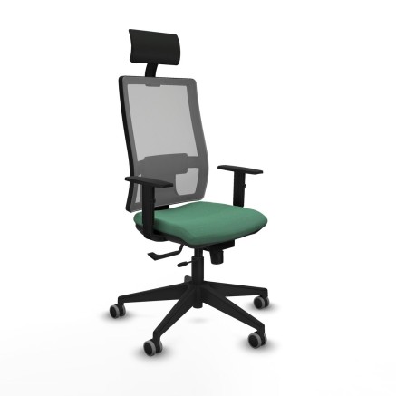 Bürostuhl mit Kopfstütze Piqueras y Crespo 1D066G1 Smaragdgrün