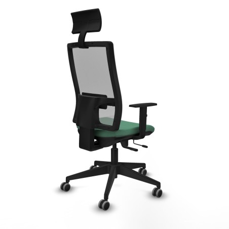 Sedia Ufficio con Poggiatesta Piqueras y Crespo 1D066G1 Verde Smeraldo