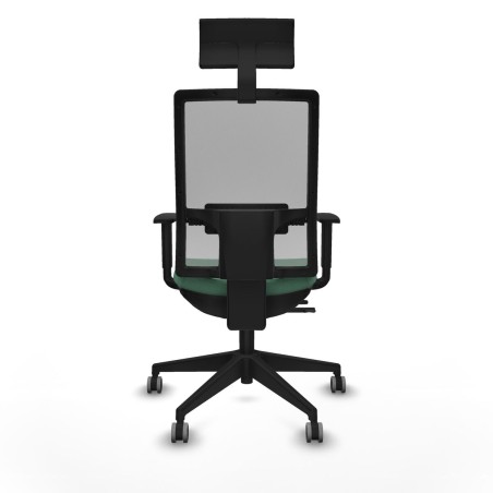 Chaise de Bureau avec Appui-tête Piqueras y Crespo 1D066G1 Vert émer