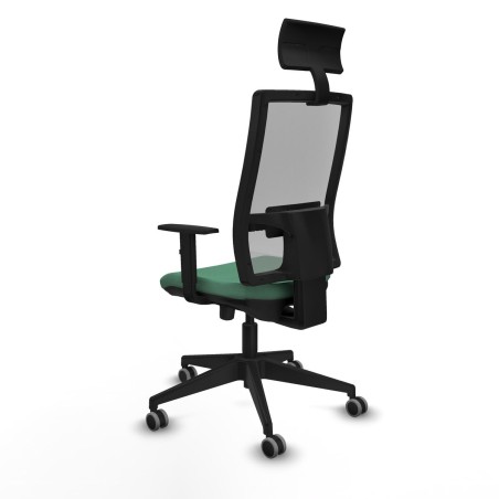 Sedia Ufficio con Poggiatesta Piqueras y Crespo 1D066G1 Verde Smeraldo