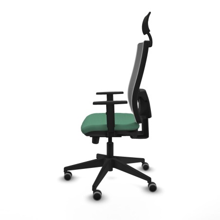 Sedia Ufficio con Poggiatesta Piqueras y Crespo 1D066G1 Verde Smeraldo