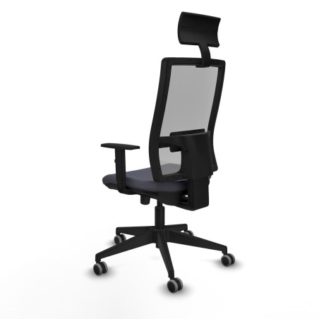 Chaise de Bureau avec Appui-tête Piqueras y Crespo 1D066G1 Gris fonc