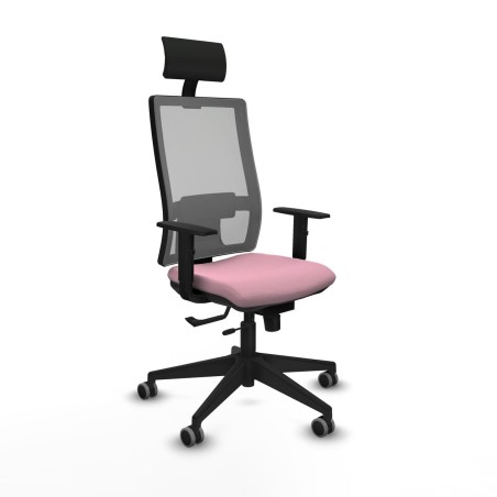 Office Chair with Headrest Piqueras y Crespo 1D066G1 Pink