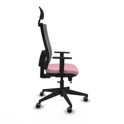 Chaise de Bureau avec Appui-tête Piqueras y Crespo 1D066G1 Rose 2