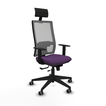 Office Chair with Headrest Piqueras y Crespo 1D066G1 Purple