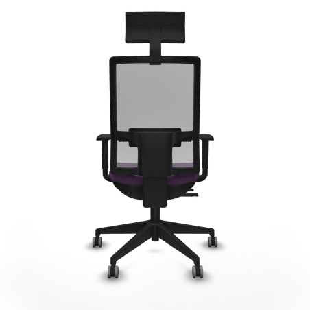Office Chair with Headrest Piqueras y Crespo 1D066G1 Purple