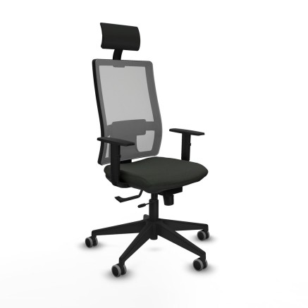 Bürostuhl mit Kopfstütze Piqueras y Crespo 1D066G1 Schwarz