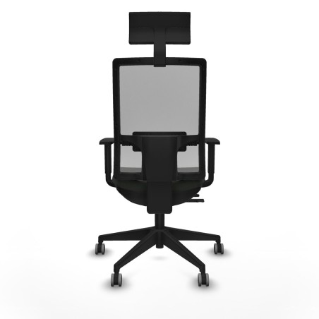 Chaise de Bureau avec Appui-tête Piqueras y Crespo 1D066G1 Noir