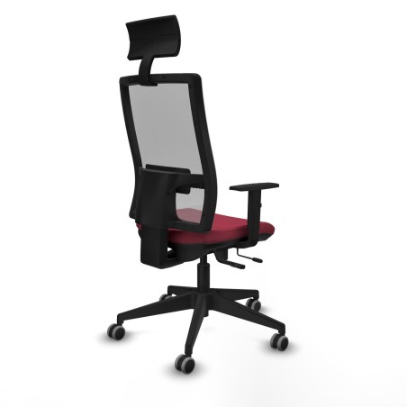 Office Chair with Headrest Piqueras y Crespo 1D066G1 Maroon