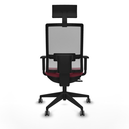 Office Chair with Headrest Piqueras y Crespo 1D066G1 Maroon
